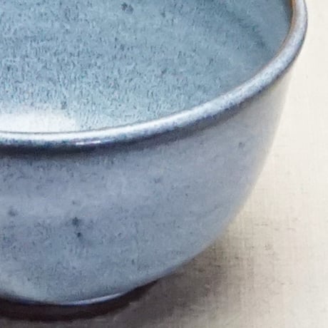 和食器 布志名焼 雲善窯 茶碗 大 12cm 海鼠釉 白