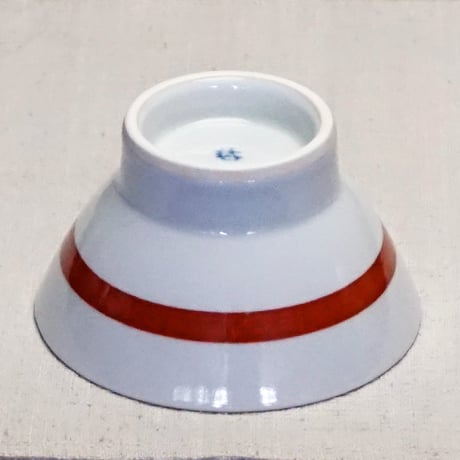 和食器 砥部焼 梅山窯 茶碗 小 11cm 朱線