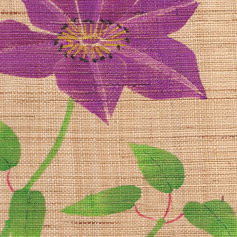 日本画　クレマチス 日本画 鉄仙花(クレマチス) 池田 恒象作 絵画のみ販売 - メルカリ