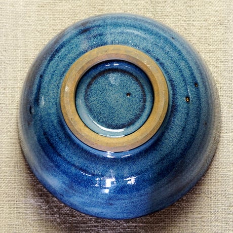 和食器 布志名焼 雲善窯 茶碗 大 12cm コバルトブルー
