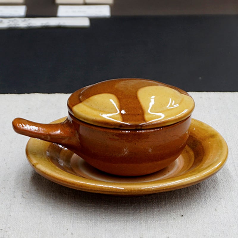 和食器 布志名焼 湯町窯 ふわふわ 卵 の エッグベーカー 小 黄釉