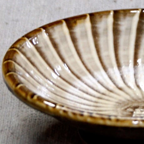和食器 小鹿田焼 黒木昌伸窯 豆皿 9cm 刷毛目 白
