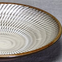 和食器 小鹿田焼 黒木昌伸窯 中皿 18cm 飛び鉋 白