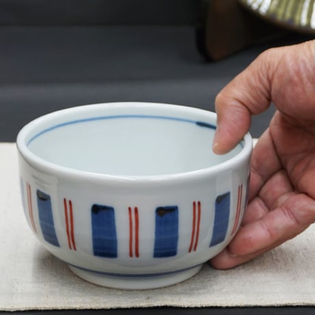 和食器 砥部焼 貞山窯 丼 小 450ml 十草