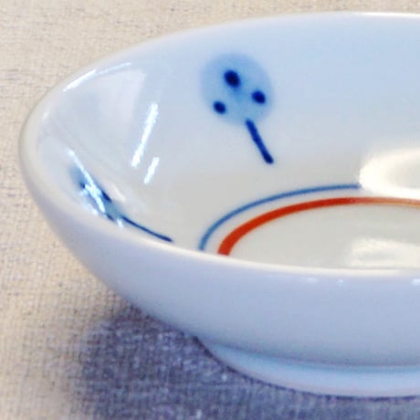 和食器 砥部焼 梅山窯 豆皿 9cm たんぽぽ