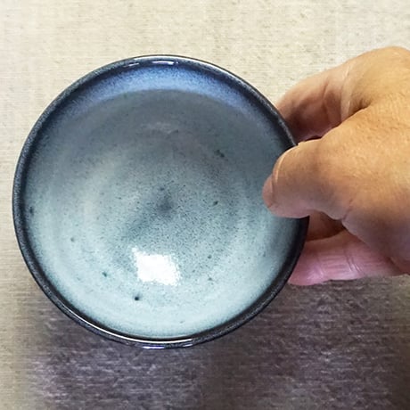 和食器 布志名焼 雲善窯 茶碗 小 11cm 海鼠釉