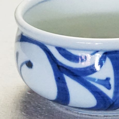 和食器 砥部焼 梅山窯 スープカップ 180CC 唐草