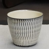 和食器 小鹿田焼 黒木昌伸窯 フリー カップ 150cc 飛び鉋 白