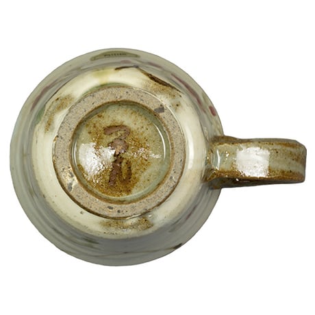 和食器 波佐見焼 マグカップ 150CC 粉引小花 赤