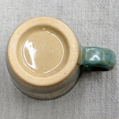 和食器 益子焼 ミルクカップ 200cc 青釉 丸笹紋