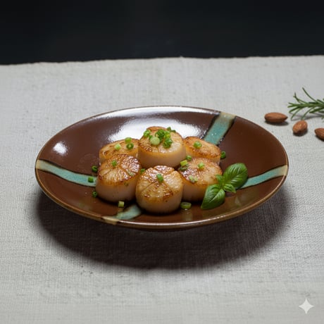 和食器 益子焼 小皿 12cm 柿釉 十字紋