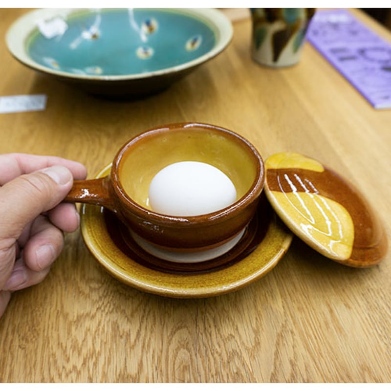 Amazon.co.jp: エッグベーカー2セット 湯町窯 布志名焼 レトロ