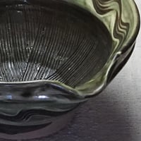 和食器 小鹿田焼 黒木昌伸窯 大 すり鉢 18cm 櫛目 緑