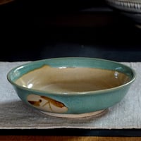 和食器 和食器 益子焼 中鉢 15cm 青釉 丸笹紋
