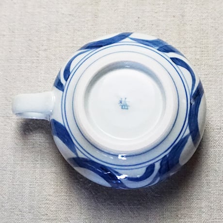 和食器 砥部焼 梅山窯 スープカップ 180CC 唐草