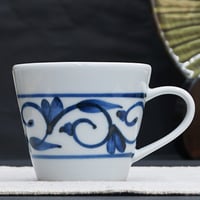 和食器 砥部焼 貞山窯 カップ 150cc 唐草