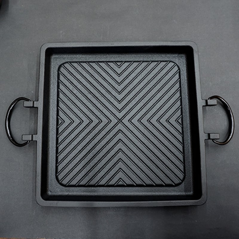 南部鉄器 及精鋳造所 角 焼肉 プレート 29cm ih 対応 | うつわの店