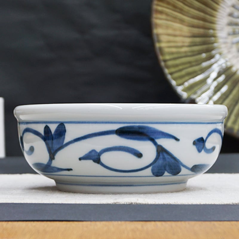 和食器 砥部焼 貞山窯 中鉢 15cm 玉渕 唐草 | うつわの店 クラフトなかつか