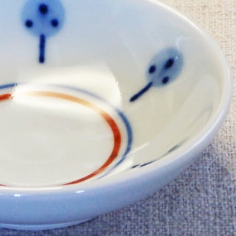 和食器 砥部焼 梅山窯 豆皿 9cm たんぽぽ