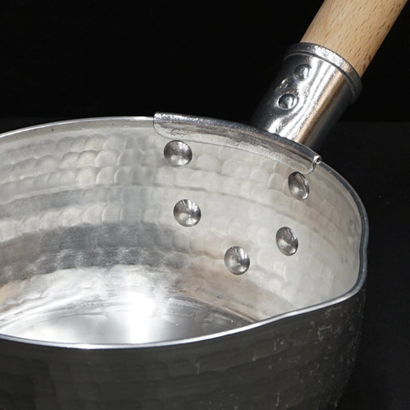 中村銅器製作所 特製 厚口 アルミ 雪平鍋 特注 両口 15cm 打出