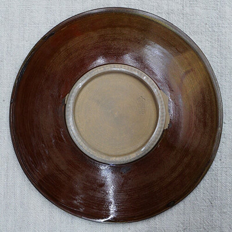 和食器 小鹿田焼 黒木昌伸窯 大皿 21cm 飛び鉋 緑 | うつわの店