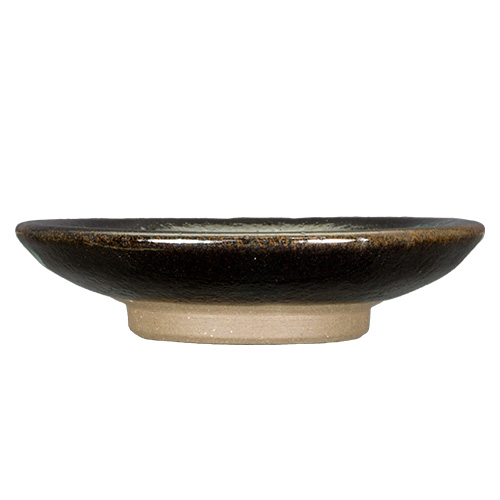 和食器 龍門司焼 豆皿 9cm 黒釉青流 | うつわの店 クラフトなかつか 和食器 龍門司焼 豆皿 9cm 黒釉青流 | うつわの店 クラフトなかつか