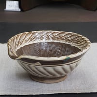 和食器 小鹿田焼 黒木昌伸窯 中 すり鉢 15cm 刷毛目 白