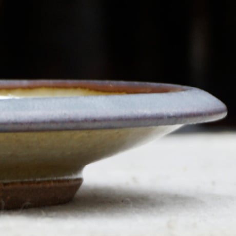 和食器 布志名焼 袖師窯 小皿 11cm 矢羽紋 スリップウエアー