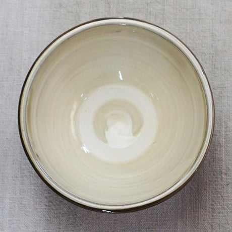 和食器 小鹿田焼 黒木昌伸窯 茶碗 大 13.5cm 飛び鉋 白