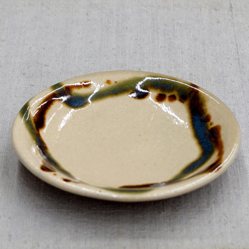 和食器 龍門司焼 小皿 12cm 三彩 | うつわの店 クラフトなかつか
