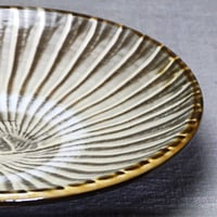 和食器 小鹿田焼 黒木昌伸窯 中皿 18cm 刷毛目 白