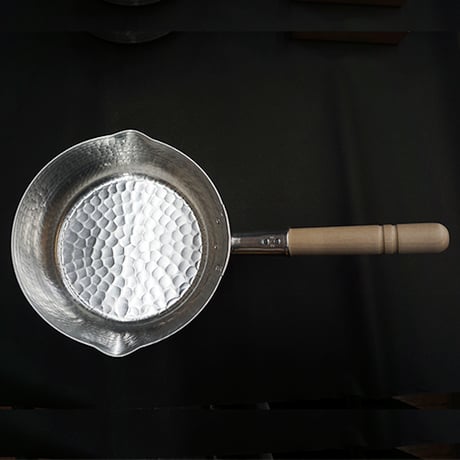 中村銅器製作所 特製 厚口 アルミ 雪平鍋 特注 両口 24cm 打出