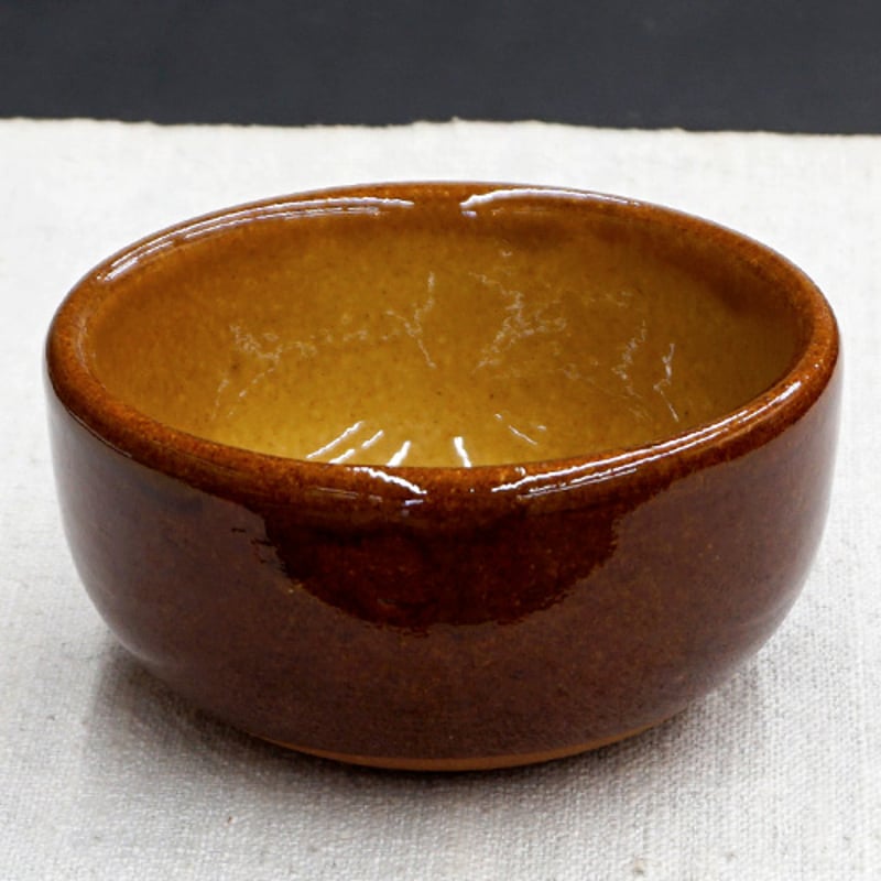 ☆布志名焼☆大皿（25センチ） 和食器 布志名焼 湯町窯 小鉢 10cm 花紋濃茶 黄釉 | うつわの店