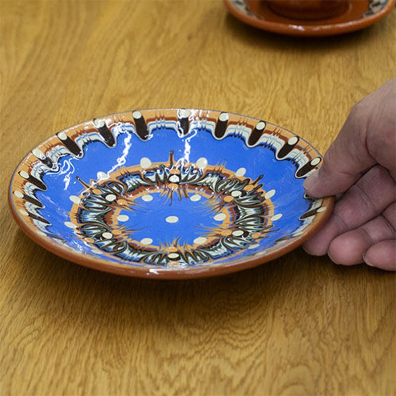 スリップウェア 皿 18cm 19世紀 レッドウェア 使いやすい18cm パイ皿