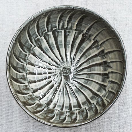 和食器 小鹿田焼 黒木昌伸窯 深 中鉢 15cm 刷毛目 白