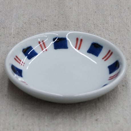 和食器 砥部焼 貞山窯 豆皿 10cm 十草
