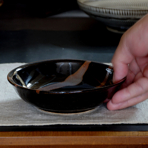 和食器 和食器 益子焼 中鉢 15cm 柿釉 三流し | うつわの店 クラフト