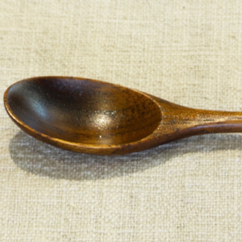 漆器 デザート用 木のスプーン 15cm レッド | うつわの店 クラフトなかつか