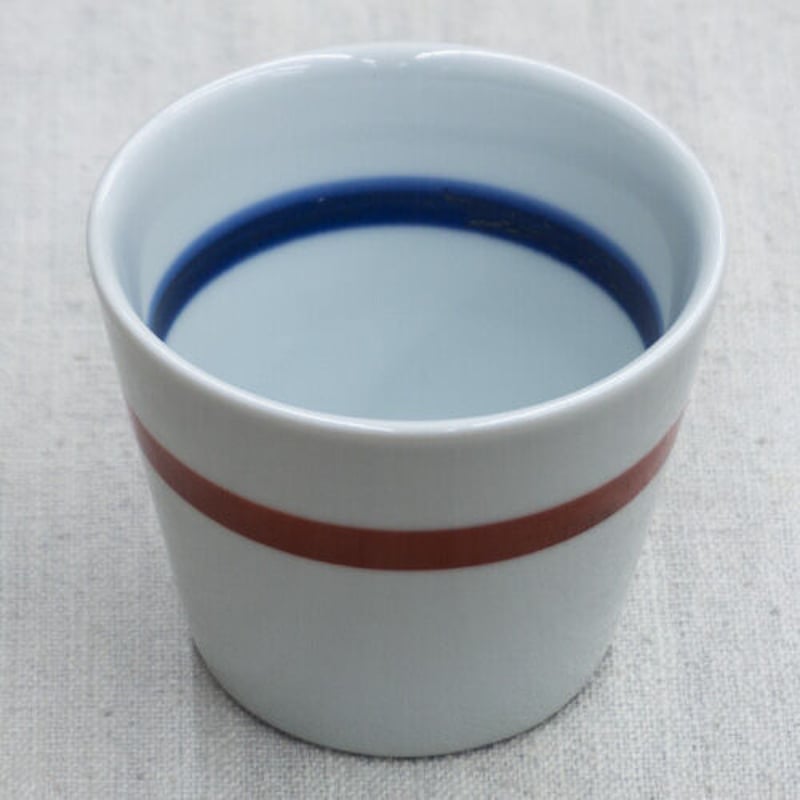 和食器 砥部焼 梅山窯 蕎麦猪口 150CC 朱線 | うつわの店 クラフトなかつか