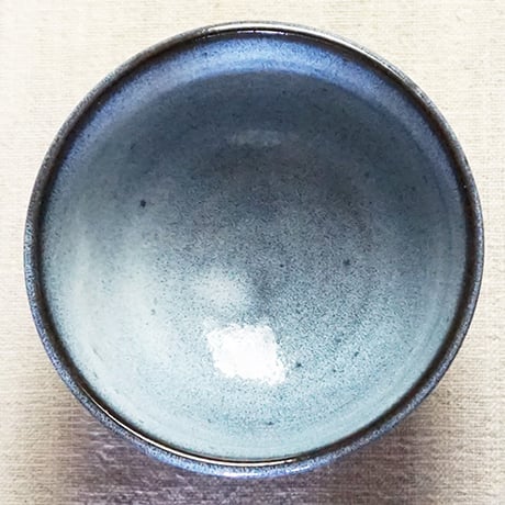和食器 布志名焼 雲善窯 茶碗 大 12cm 海鼠釉 白