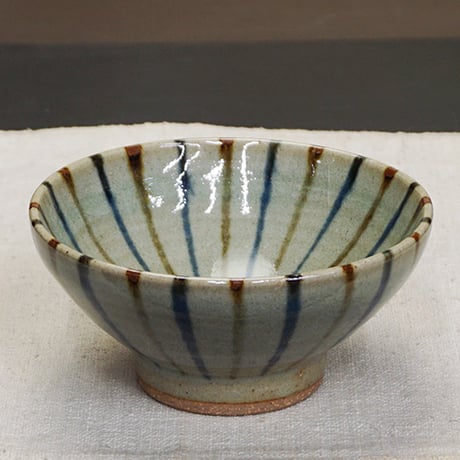 布志名焼 袖師窯 茶碗 小 12cm 十草 二色