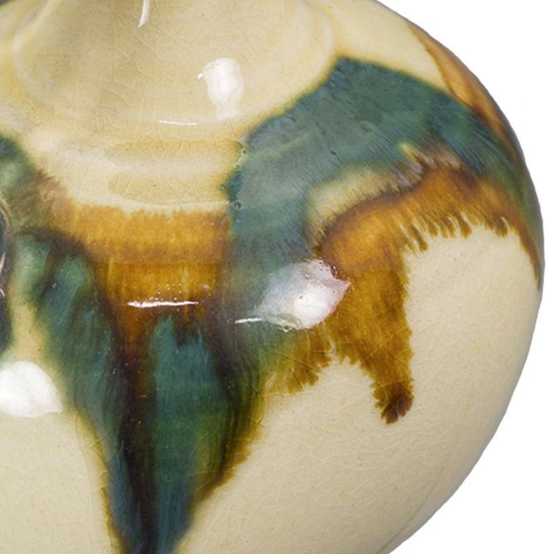 古薩摩　龍門司　三採徳利　江戸期 酒器 龍門司焼 からから 徳利 350cc 三彩 | うつわの店 クラフト