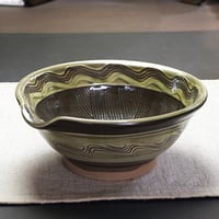 和食器 小鹿田焼 黒木昌伸窯 中 すり鉢 15cm 櫛目 緑