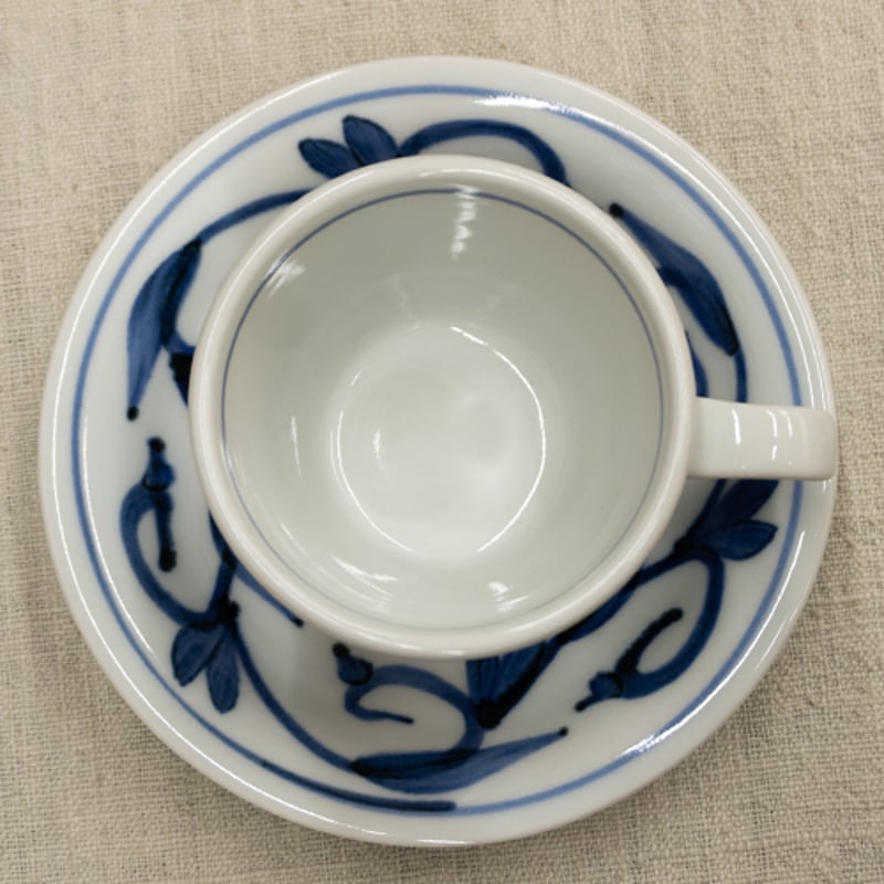 ⭐️ 砥部焼 貞山窯 染付 唐草 中鉢 ４客 美品 ⭐️ ⭐️ 砥部焼 貞山窯 染付 唐草 中鉢 4客 美品 ⭐️ 十草