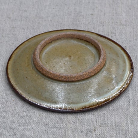 和食器 布志名焼 袖師窯 小皿 11cm 矢羽紋 スリップウエアー