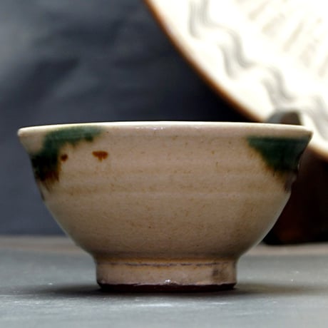 和食器 龍門司焼 茶碗 小 10.5cm 三彩