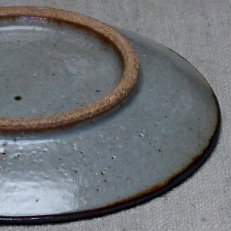 和食器 布志名焼 袖師窯 小皿 10.5cm 市松 さび