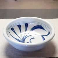 和食器 砥部焼 梅山窯 中鉢 19cm 玉渕 内唐草