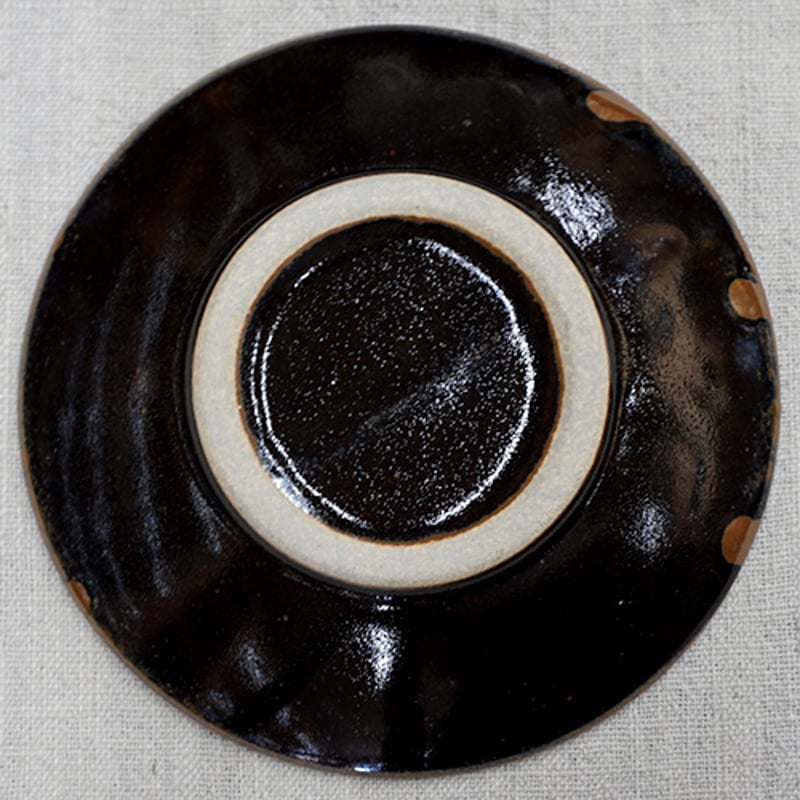 和食器 益子焼 中皿 15cm 柿釉 三流し | うつわの店 クラフトなかつか