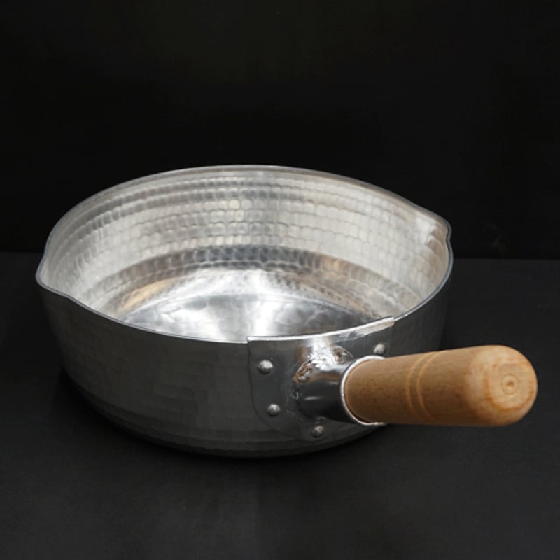 中村銅器製作所 特製 厚口 アルミ 雪平鍋 特注 両口 21cm 打出